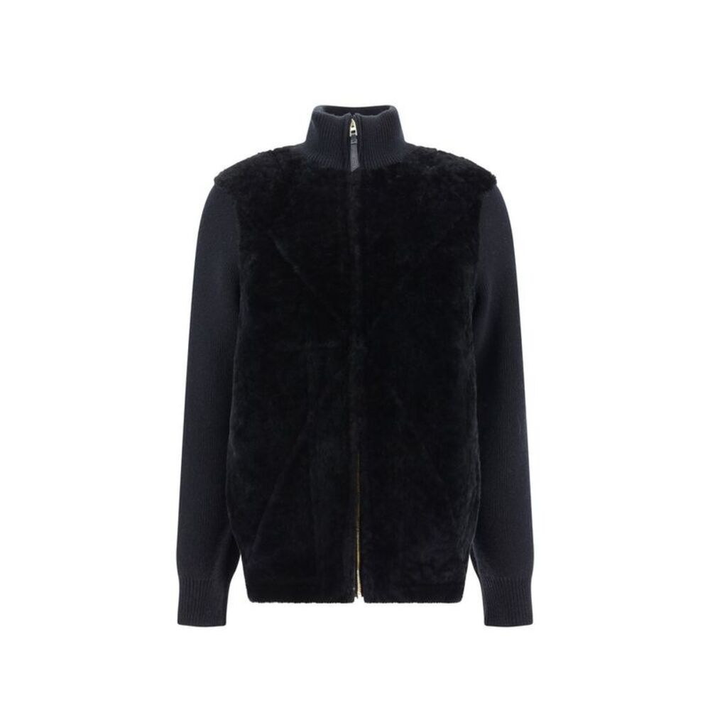 Loewe Black Lamb Fur Full-Length Women's Jacket